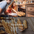 Amagabeli Nonstick French Baguette Pans for Baking 15?x11? Carbon Steel 3 Loaf Perforated Bread Tray Baguette Baking Tray Bake Mold Toast Cooking Oven Toaster Pan Cloche Waves Bakeware Golden
