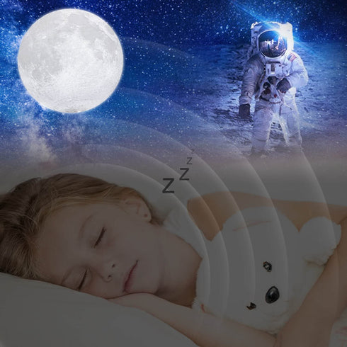 Moon Lamp, LOGROTATE 16 Colors LED Night Light with Stand/Timing Setting, Kids Moon Light with Remote/Touch Control/Dimmable/USB Recharge for Kids Lover Birthday Christmas Gifts (5.98 Inch)