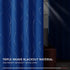Deconovo Thermal Insulated Blackout Curtains for Sliding Glass Door - Light Blocking Curtains with Rod Pocket, Window Panels for Livingroom, Set of 2 Panels (W52 x L95 Inch, Royal Blue)