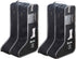 Satisfounder Portable Boot Storage Bags Dust Proof Shoe Bags for Storage,2 Pair Zippered Tall Boots Organizer Protector Bag with Handle for Home and Travel (Black)