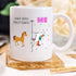 YouNique Designs Nurse Practitioner Mug, 11 Ounces, Unicorn Mug for Nurse Practitioner Graduation Gifts (White)