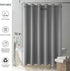 Grey Shower Curtains with Waffle Weave Farmhouse Fabric Shower Curtain Water Repellent Heavy Duty for Bathroom Bathtubs Hotel, 72 x 72 inch, Grey