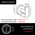 Marmolux Acc - Towel Hook Black Bathroom Single Coat Hooks Bath Kitchen Small Hand Towel Holder Hat Door Hanger Rack Home Storage Stainless Steel Bathroom Hardware Set Wall Mount Matte Black