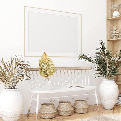 Natural Dried Palm Leaves Real Palm Spears Boho Dried Leaves Decor Tropical Palm Leaves Decoration Artificial Plants Palm Leaves Wedding Home Decor for Wedding Anniversary Home Decor (6 Pieces)