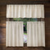 Valea Home Linen Kitchen Curtains 36 Inch Length Rustic Farmhouse Crude Short Cafe Curtains Rod Pocket Tiers for Small Window Bathroom Basement, Natural, 2 Panels