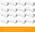 DMFLY 16 Pack Business Card Holder for Desk, Acrylic Business Card Holder Clear Plastic Business Card Stand Desktop Business Card Holders for Exhibition, Home & Office, Fits 30-50 Business Cards