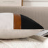 Pyonic Set of 2 Faux Leather Throw Pillow Covers 18x18 Inch Black and White Modern Farmhouse Pillow Covers Decorative Linen Stripe Accent Cushion Covers for Couch Sofa