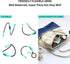 Book Reading Light, Neck Light Anywhere Hands Free, Flexible, Lightweight Comfortable Wear, Rechargeable,3 Modes Reading Lights for Books in Bed with Amber Light. Gifts for Knitters & Crafts(Green)