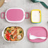 Bento Box for Kids & Adults, Leakproof Lunch Food Containers Salad Boxes, Includes Sauce Cup & Utensils, BPA-free, Microwave Safe - Perfect for Keeping items Cold, Fruit, Snack, 23oz Pink