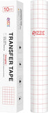 RIZEE Strong Grip Transfer Tape 12x120 Inches w/Alignment Grid for Heavier Adhesive Vinyl - Perfect for Glitter Vinyl, Brushed Vinyl for Decals, Signs, Windows, Stickers
