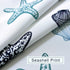 OREMILA Bathroom Shower Curtain 72" x 72" Seashell Starfish Multi-Color Shower Curtains Fabric Bathroom Curtain Durable Water Repellent Bath Curtain,1pcs