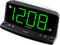 Sharp LED Digital Alarm Clock Simple Operation - Easy to See Large Numbers, Built in Night Light, Loud Beep Alarm with Snooze, Bright Big Green Digit Display