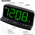 Sharp LED Digital Alarm Clock Simple Operation - Easy to See Large Numbers, Built in Night Light, Loud Beep Alarm with Snooze, Bright Big Green Digit Display