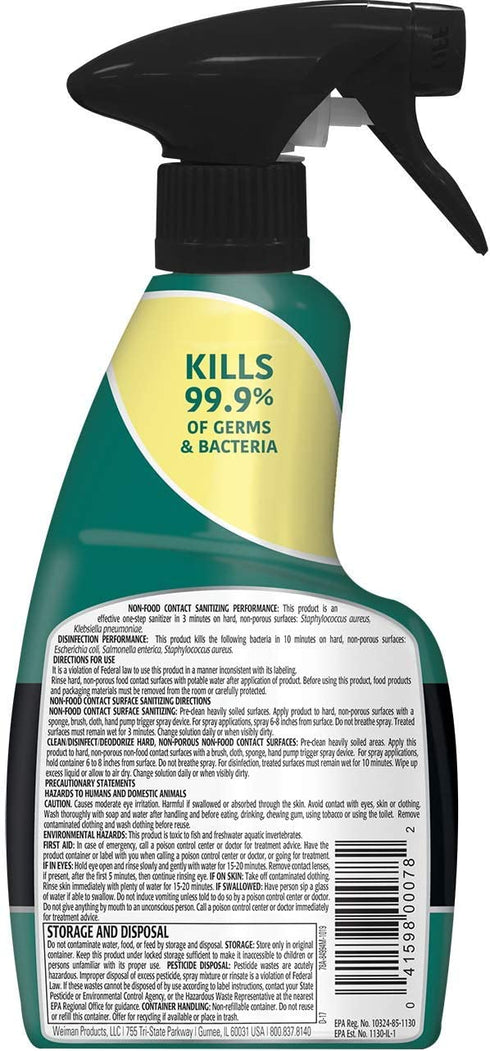 Weiman Disinfectant Granite Daily Clean & Shine - 12 fl oz (2 Pack) Safely Clean Disinfect and Shine Granite Marble Soapstone Quartz Quartzite Slate Limestone Corian Laminate Tile Countertop