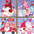 DmHirmg Valentine's Day Window Clings Decorations, Valentines Window Decal Stickers Valentine's Day Decorations Removable Window Sticker Decals for Home Party Wedding Anniversary Decorations (9 Sheet)
