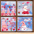 DmHirmg Valentine's Day Window Clings Decorations, Valentines Window Decal Stickers Valentine's Day Decorations Removable Window Sticker Decals for Home Party Wedding Anniversary Decorations (9 Sheet)