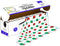Red and Green Snow Flake Holiday Premium Disposable Plastic Picnic Tablecloth on a Roll 54 Inch. x 100 Ft. with Self Cutter Box, Decorative Table Cover by Grandipity
