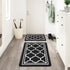 Buganda Indoor Door Mat (20x32,Black) Resist Dirt and Absorbent Entryway Rug, Anti-Slip, Low Profile Inside Floor Mat Door Rugs for Entrance