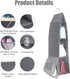 ELUCHANG 4-Shelf Hanging Closet Organizer, Handbags Holder with 2 Sturdy Hooks for Closet,Grey