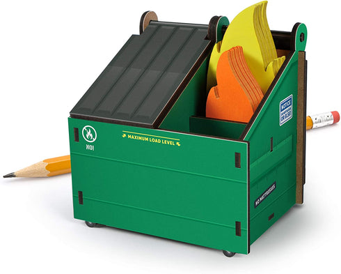Genuine Fred Desk Dumpster Pencil Holder with Note Cards, assorted (5280917)