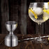 Double Cocktail Jigger Stainless Steel Shot Glass Measuring Cup Vintage 1 oz/ 2 oz Jigger for Bartending, Beautiful Double Cocktail Tools for Home Bartender Party Bar Wine Drink (2 Pieces)
