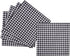 Gatherfun Gingham Black and White Party Supplies Disposable Paper Plates Napkins Cups Knives Spoons Forks Tablecloth Banner for Birthday Party Family Dinner Picnic Graduation Party, Serve 25