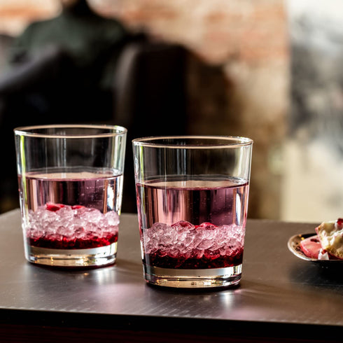 KROSNO Drink Water Juice Drinking Glasses | Set of 6 | 8.5 oz | Pure Collection | Perfect for Home, Restaurants and Parties | Dishwasher Safe