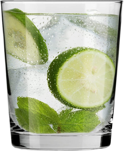 KROSNO Drink Water Juice Drinking Glasses | Set of 6 | 8.5 oz | Pure Collection | Perfect for Home, Restaurants and Parties | Dishwasher Safe