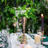 2 Pcs Tabletop Metal Wedding Flower Trumpet Vase, Table Decorative Centerpiece, Artificial Flower Arrangements for Anniversary Ceremony Party Birthday Event Aisle Home Decoration (Gold)