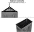 ZERO JET LAG Slim Laundry Hamper Handles Collapsible Laundry Basket Thin Dirty Clothes Basket Narrow Laundry Bag Foldable Dirty Hamper 45L (21 inches,Dark Grey)