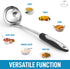 Zulay (12 inch) Stainless Steel Soup Ladle - Durable Rust Proof Soup Ladle With Ergonomic Handle - Soup Serving Spoon Ladles For Cooking, Gravy, Sauces, and More