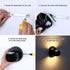 KINBEDY LED Wall Sconce 10W Modern Indoor Black 3000K Wall Light Up and Down Wall Lamp Adjustment Angle Light Fixtures Beside Bedroom Living Room