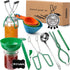 Canning Supplies, Canning Kit, Stainless Steel Canning Set for Beginner, Canning Supplies Starter Kit, Canning Accessories, Canning Equipment for Canning Pot, Home Food Canning Essential Tools - Green