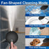 Luxsego High Pressure Shower Head with Handheld, 4 Spray Settings with Anti-Clogging Silicone Nozzles, 59" Stainless Steel Hose and Adjustable Bracket (Black)