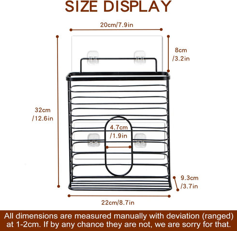 Easy Wall Mount Bag Saver,Plastic Shopping Bags Organizer,Kitchen Storage Organizer Holder or Basket,Grocery Plastic Bag Holder and Dispenser for Plastic Bags