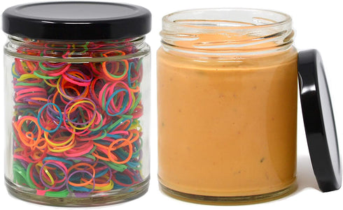 nicebottles Clear Glass Salsa Jars, 9 Oz - Case of 12