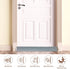 fowong Door Draft Stopper-38 Gray Door Snake Draft Stopper, Heavy Weighted Door Draft Guard Door Blocker Security, Sound Proofing Padding for Door