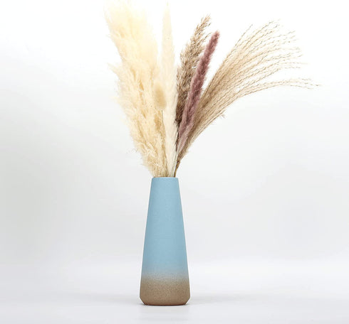 HYGQAXKO 65Pcs Natural Dried Pampas Grass Large, White Fluffy Pampas Grass, Pompass Grass Plant Decor Tall, Pampas Grass Bouquet Decor, Artificial Pompous Grass for Home, Wedding and Party Decor