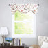 VOGOL Decorative Tie Up Curtains for Nursery Girls Room, Pink Birds and Floral Print Small Window Curtain Valance Top Pocket Tie Up Shades 18 Inch Long, One Panel