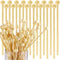 YG_Oline 100 Pcs Rock Candy Sticks with Ball Wood Swizzle Sticks Wood Cake Sticks Drink Stirrer Sticks for Hard Rock Candy(6 Inch)