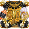30th Birthday Decorations for Men, Black and Gold Happy Birthday Decorations for Women Men Boys Girls 30th Birthday Party - 30th Birthday Decorations Black and Gold for Him Her 30 Birthday Party Supplies