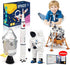 Lehoo Castle Building Toys for Kids Age 3-12,Space Station Space Shuttle Building Kit Including Astronaut, Rocket, Lunar Lander and Space Capsule, STEM Space Toy for Boys and Girls (109pcs)