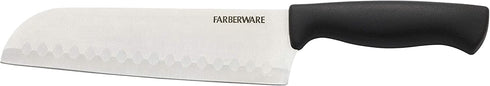 Farberware EdgeKeeper Santoko Knife, 7-inch Santoku, Stainless Steel