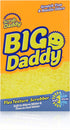 Scrub Daddy Large Sponge - Big Daddy - Scratch-Free Multipurpose Dish Sponge - BPA Free & Made with Polymer Foam - Stain, Mold & Odor Resistant Kitchen Sponge (1 Count)