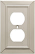 Franklin Brass W35218-SN-C Classic Architecture Single Duplex Outlet Wall Plate/Switch Plate/Cover, Satin Nickel
