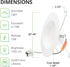 Sunco Lighting 5/6 Inch LED Can Lights Retrofit Recessed Lighting, Baffle Trim, Dimmable, 2700K Soft White, 13W=75W, 1050 LM, Damp Rated, Replacement Conversion Kit, UL Energy Star 4 Pack