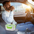 Electric Lunch Box -- Toursion Portable Food Heater 2 in 1 for Car/Truck and Work 110V&12V-24V 40W, Removable Stainless Steel Portable Food Warmer 1.5L, Spoon and 2 Compartments Included(Green)
