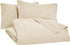 Amazon Basics Striped Microfiber Duvet Cover Set - King, Beige