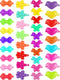 100 Pieces Girls Hair Barrettes Self Hinge Plastic Toddler Kids Baby Hair Barrettes Clips Multi Cute Selection Cartoon Design Hair Pin accessories for Girl (Butterfly, Plum Blossom, Bow, Heart-shaped)