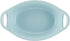 Rachael Ray Solid Glaze Ceramics Au Gratin Bakeware / Baker Set, Oval - 2 Piece, Light Blue